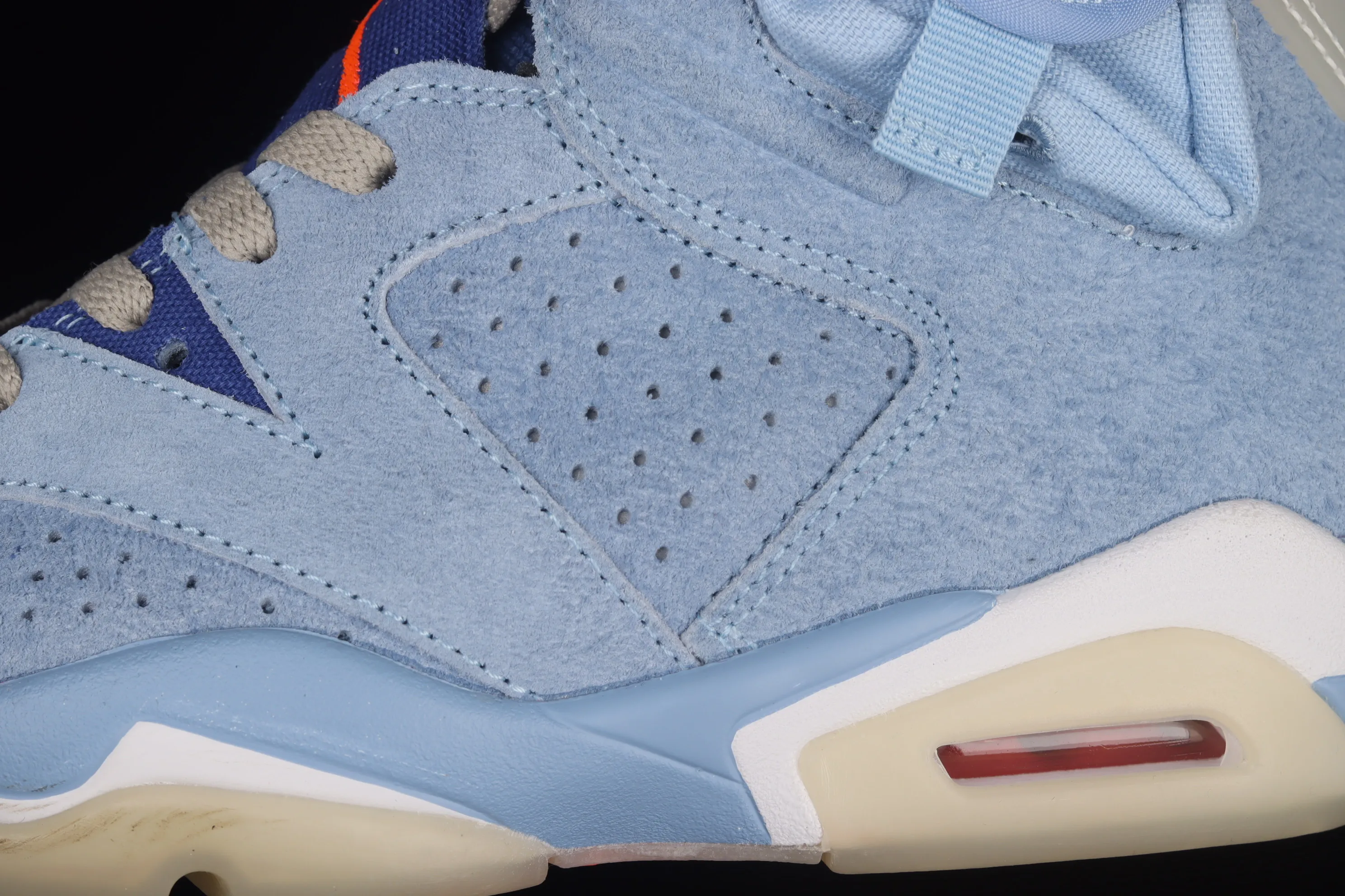 All categories Air Jordan Jordan series basketball shoes Air Jordan 6 Travis Scott x Air Jordan 6 "Cerulean" AJ6 Joe 6 joint sky blue DH0690-400